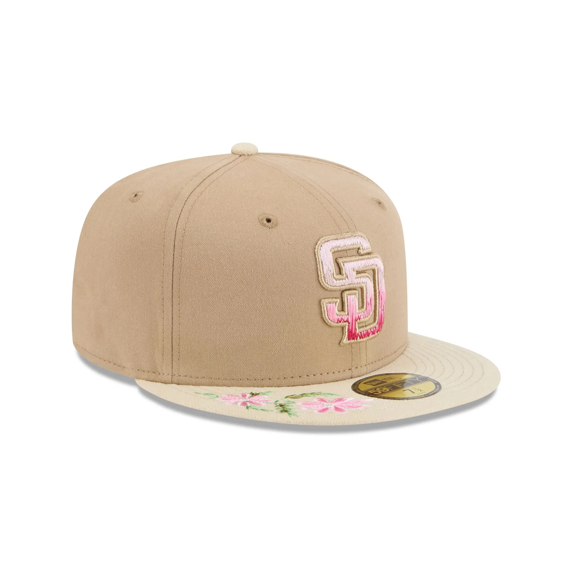 San Diego Padres Hand Stitched Floral 59FIFTY Fitted Hat sold by New Era product image thumbnail 3