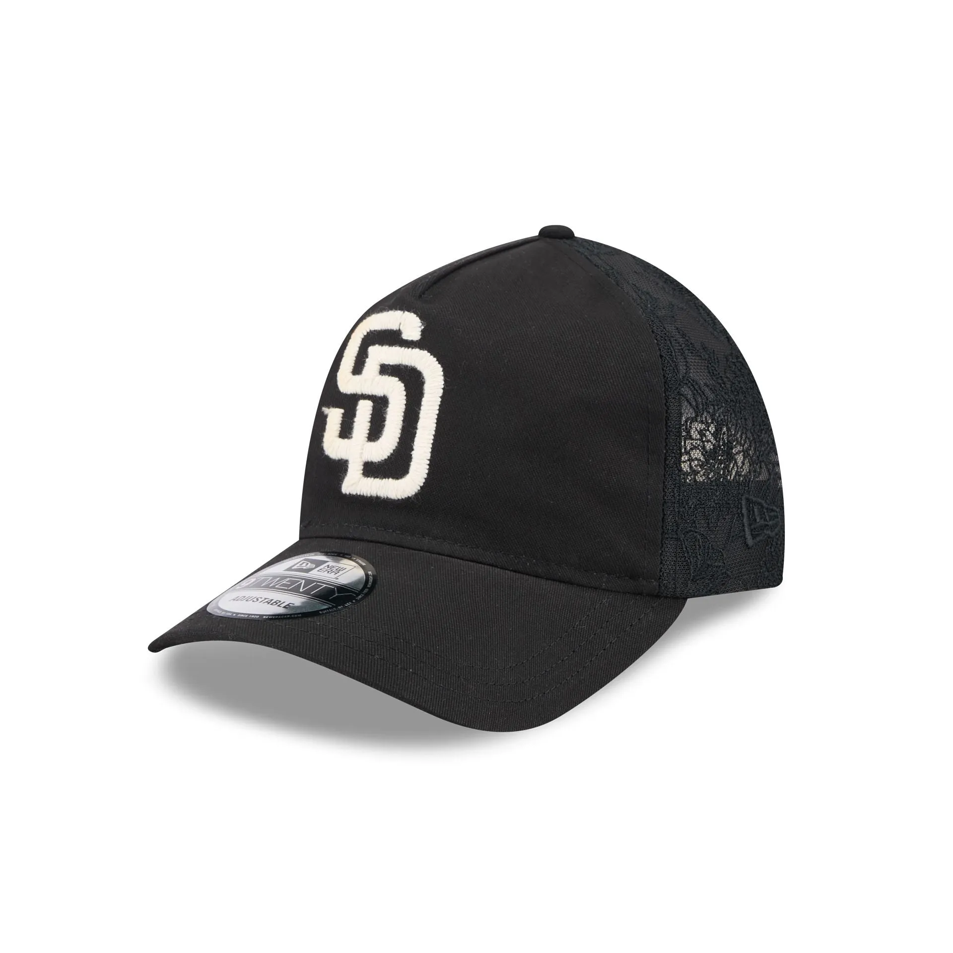 San Diego Padres Embroidered Mesh 9TWENTY A-Frame Adjustable Hat sold by New Era