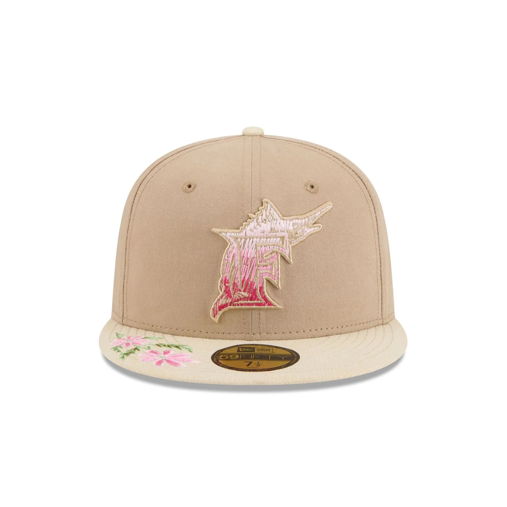 Miami Marlins Hand Stitched Floral 59FIFTY Fitted Hat sold by New Era product image thumbnail 2
