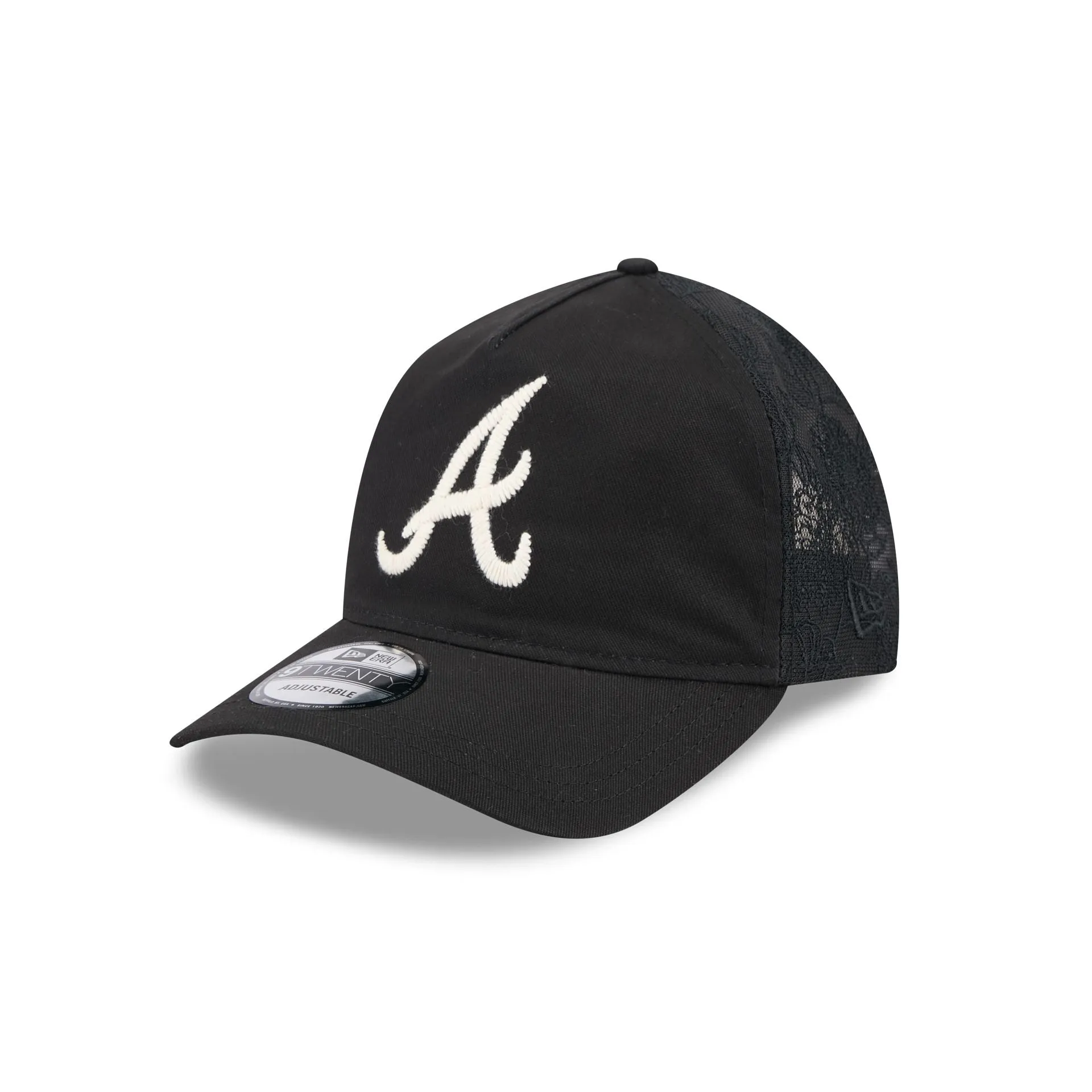 Atlanta Braves Embroidered Mesh 9TWENTY A-Frame Adjustable Hat sold by New Era