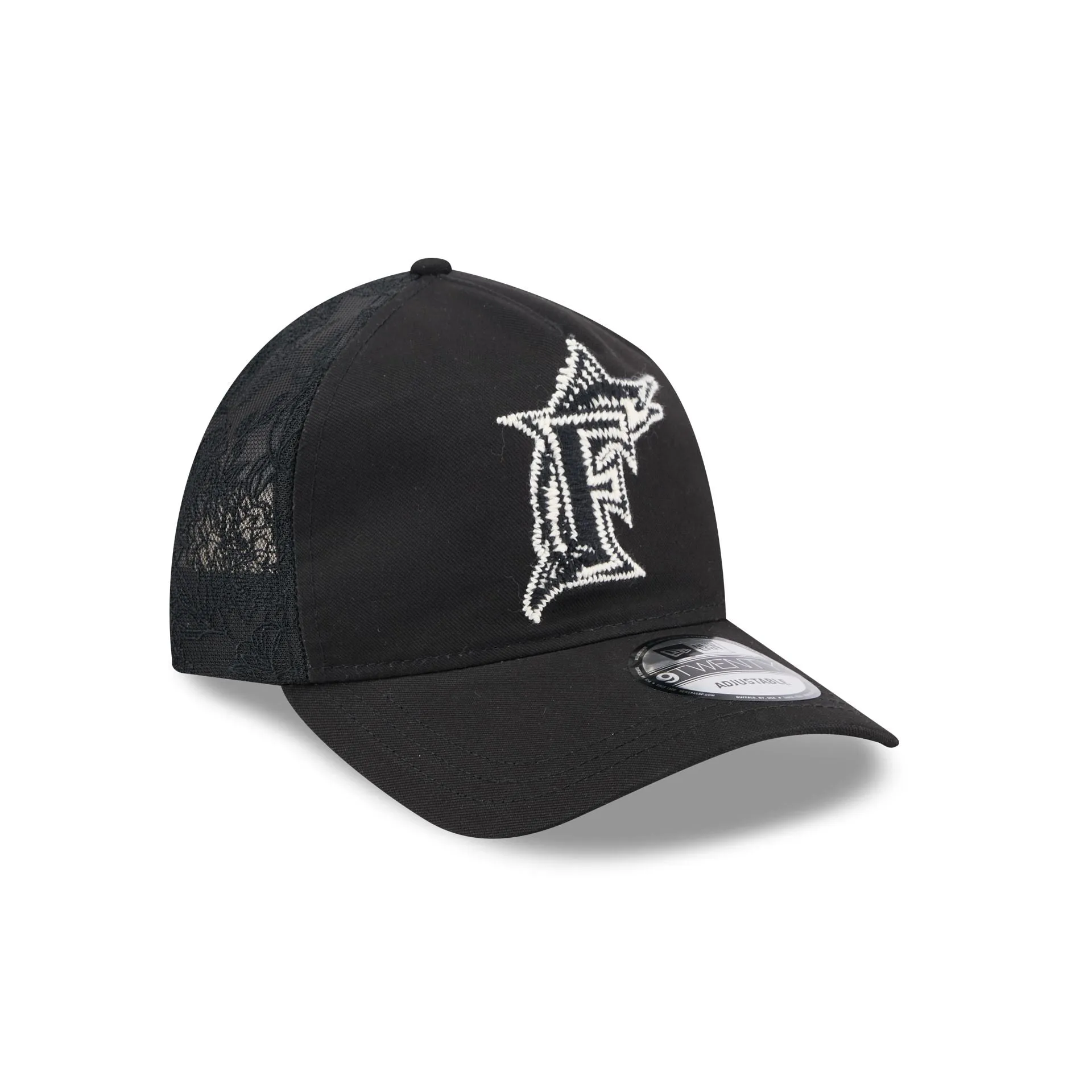 Miami Marlins Embroidered Mesh 9TWENTY A-Frame Adjustable Hat sold by New Era product image thumbnail 3