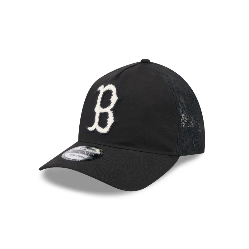 Boston Red Sox Embroidered Mesh 9TWENTY A-Frame Adjustable Hat sold by New Era