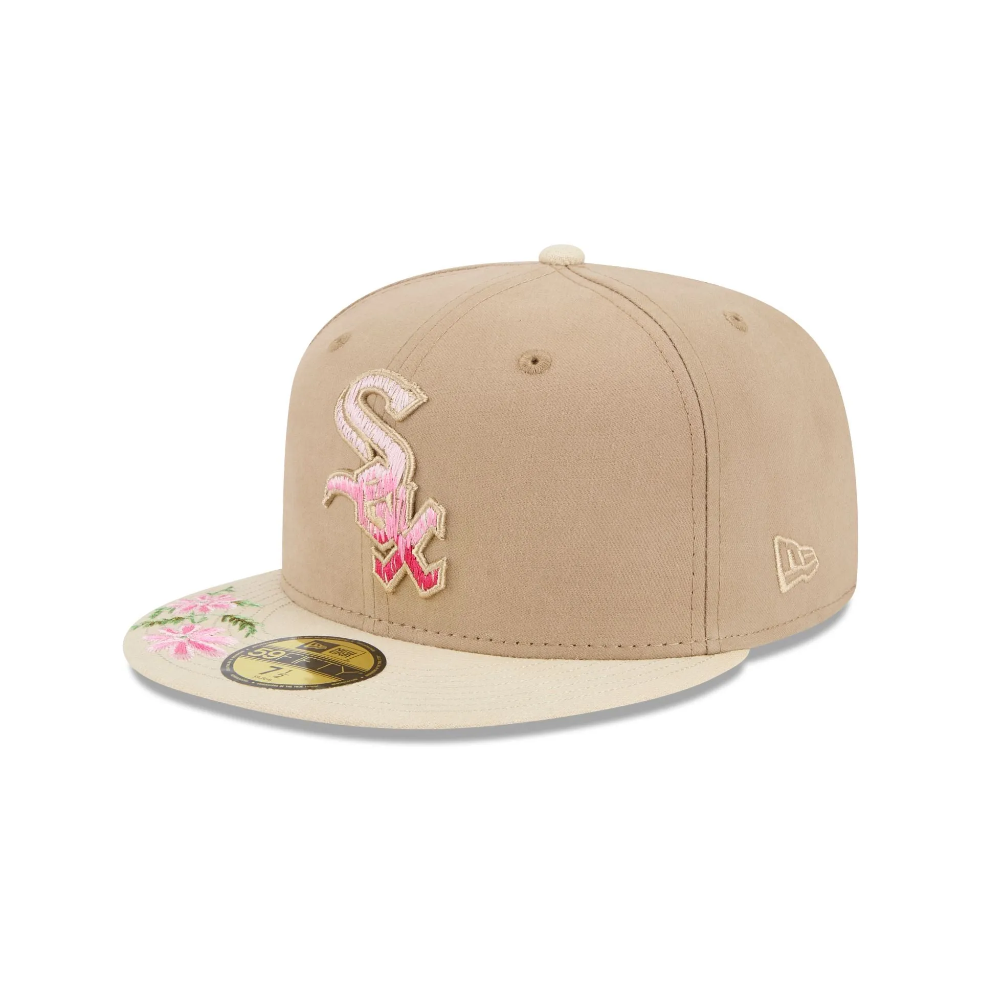 Chicago White Sox Hand Stitched Floral 59FIFTY Fitted Hat sold by New Era