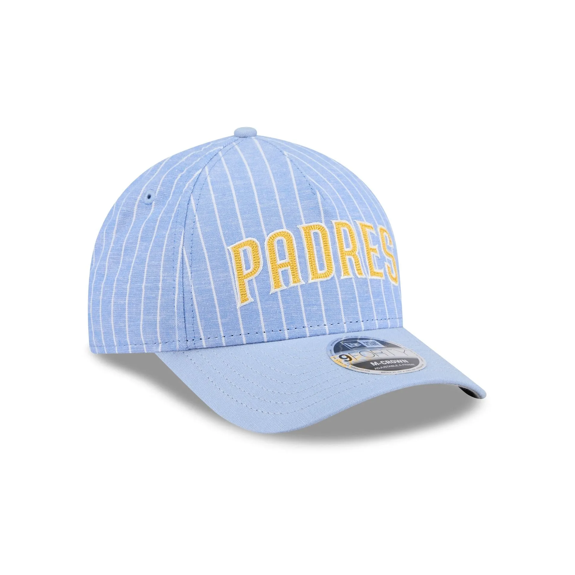 San Diego Padres Pinstripe Linen 9FORTY M-Crown A-Frame Snapback Hat sold by New Era product image thumbnail 3