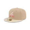 Atlanta Braves Hand Stitched Floral 59FIFTY Fitted Hat sold by New Era