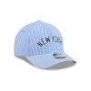 New York Yankees Pinstripe Linen 9FORTY M-Crown A-Frame Snapback Hat sold by New Era