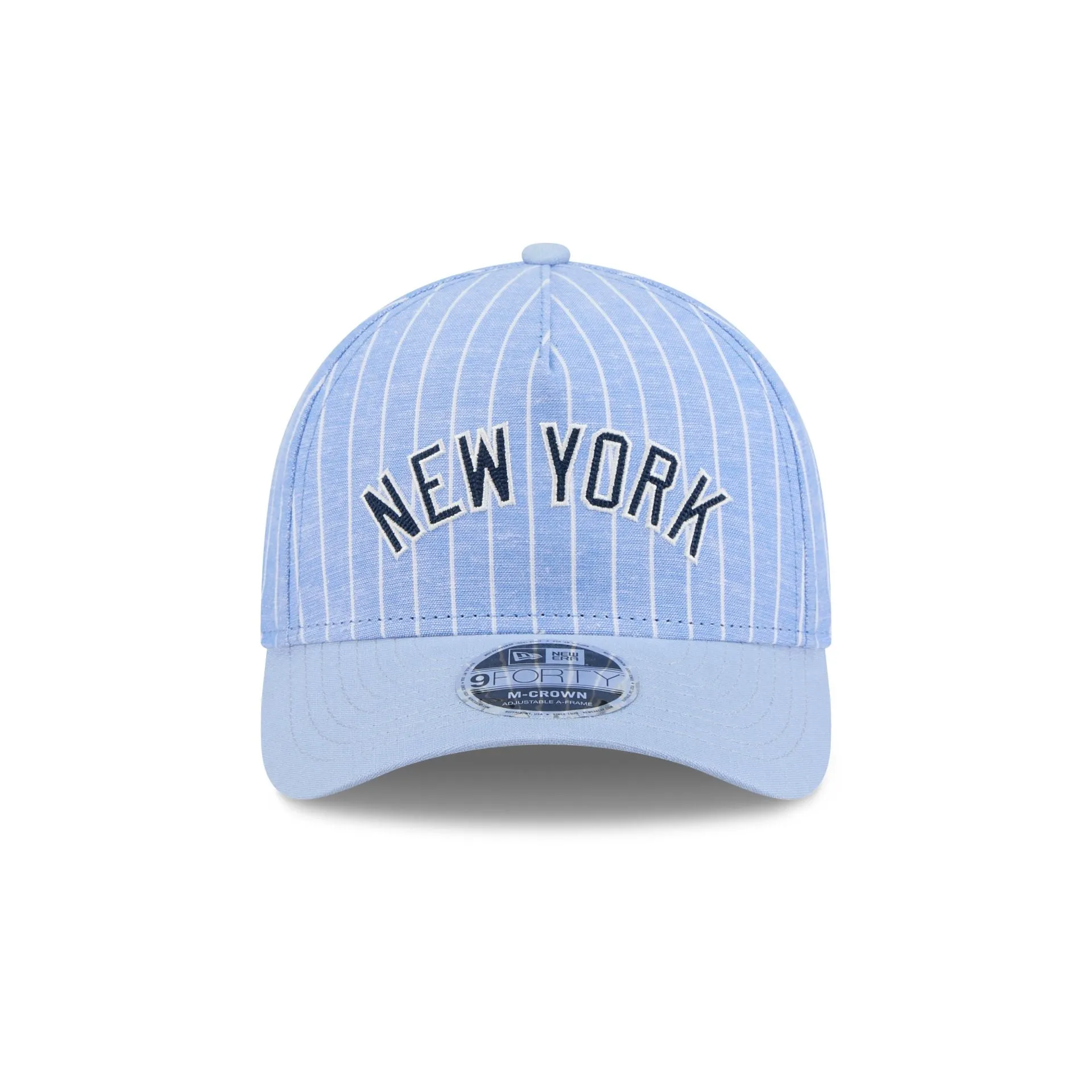 New York Yankees Pinstripe Linen 9FORTY M-Crown A-Frame Snapback Hat sold by New Era product image thumbnail 2