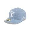 Texas Rangers Hand Stitched Chambray Low Profile 59FIFTY Fitted Hat sold by New Era