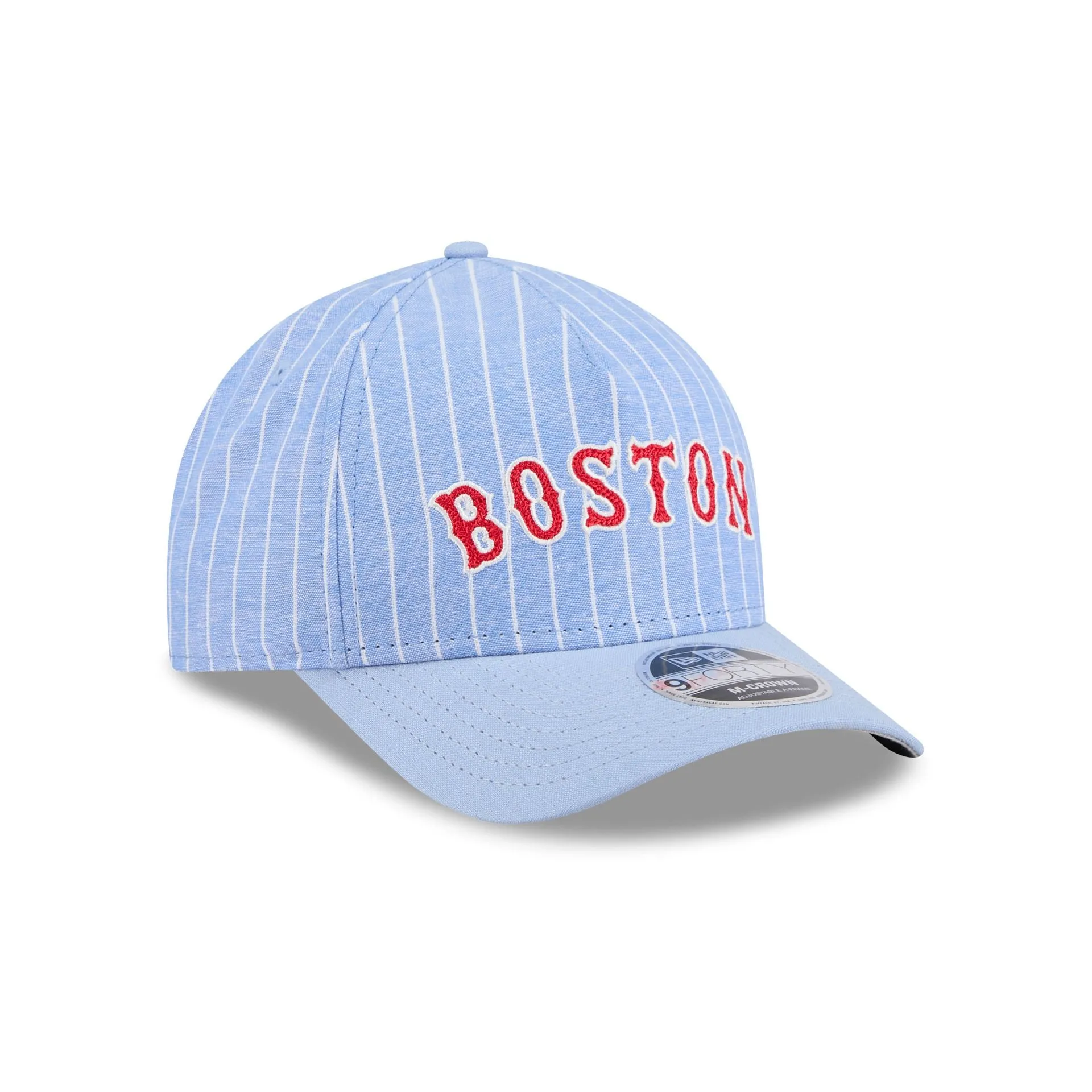 Boston Red Sox Pinstripe Linen 9FORTY M-Crown A-Frame Snapback Hat sold by New Era product image thumbnail 3