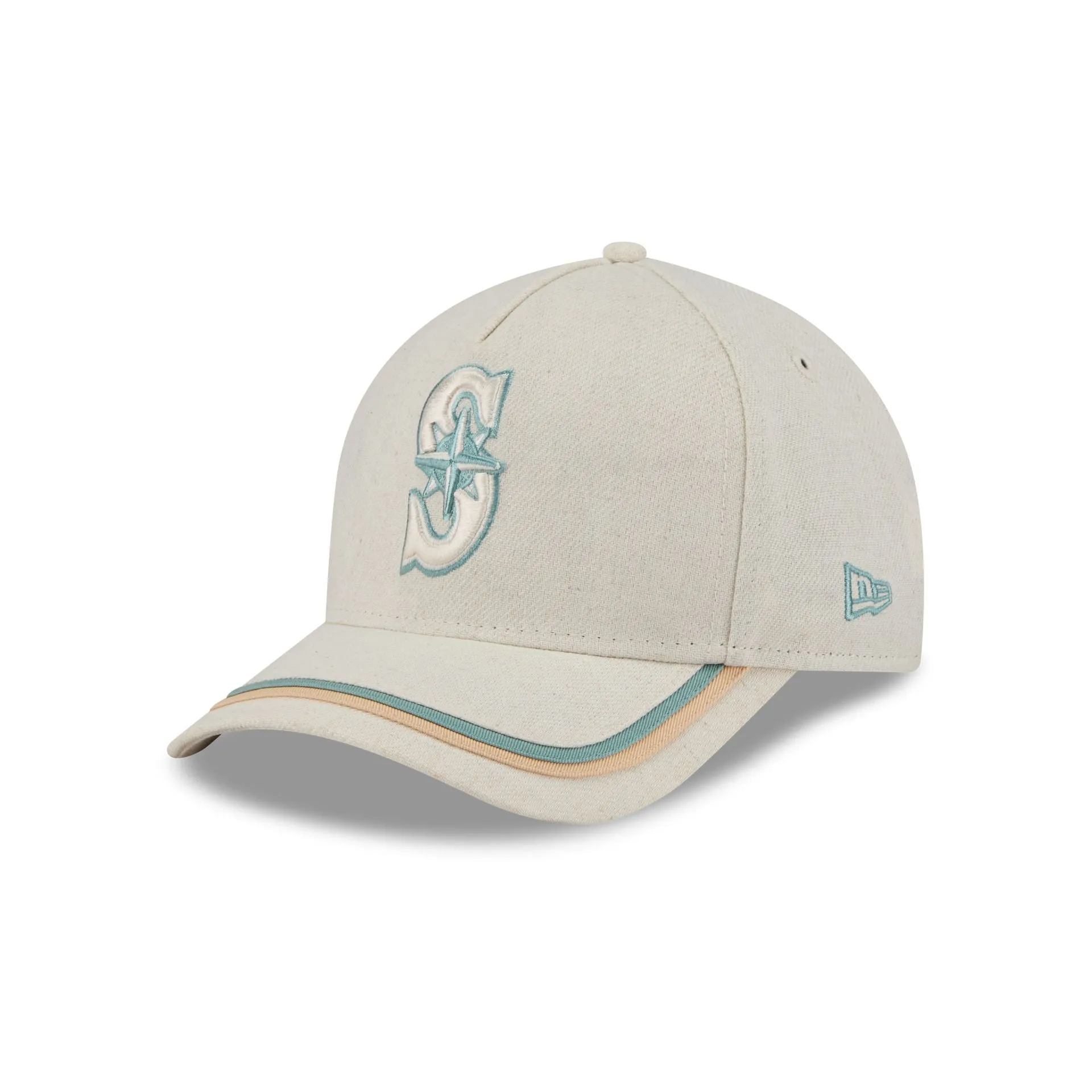 Seattle Mariners Neutral Hemp 9FORTY M-Crown A-Frame Adjustable Hat sold by New Era