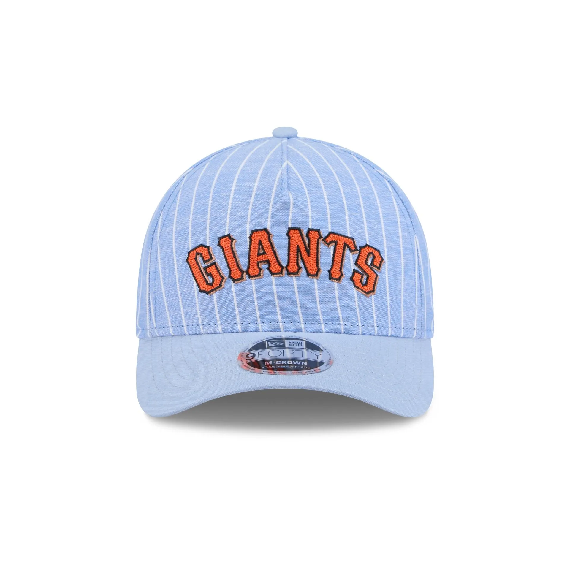 San Francisco Giants Pinstripe Linen 9FORTY M-Crown A-Frame Snapback Hat sold by New Era product image thumbnail 2