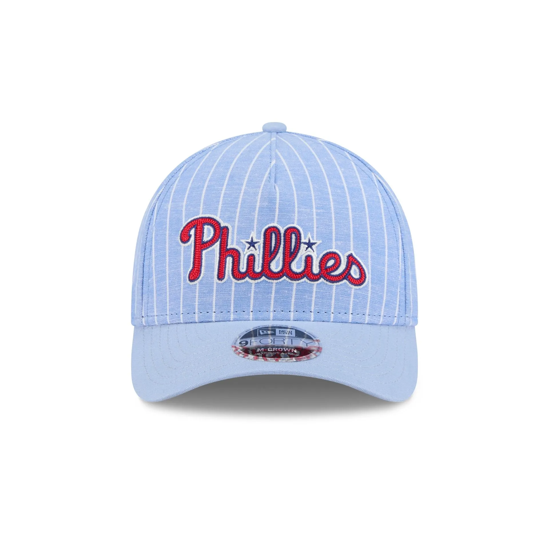 Philadelphia Phillies Pinstripe Linen 9FORTY M-Crown A-Frame Snapback Hat sold by New Era product image thumbnail 2