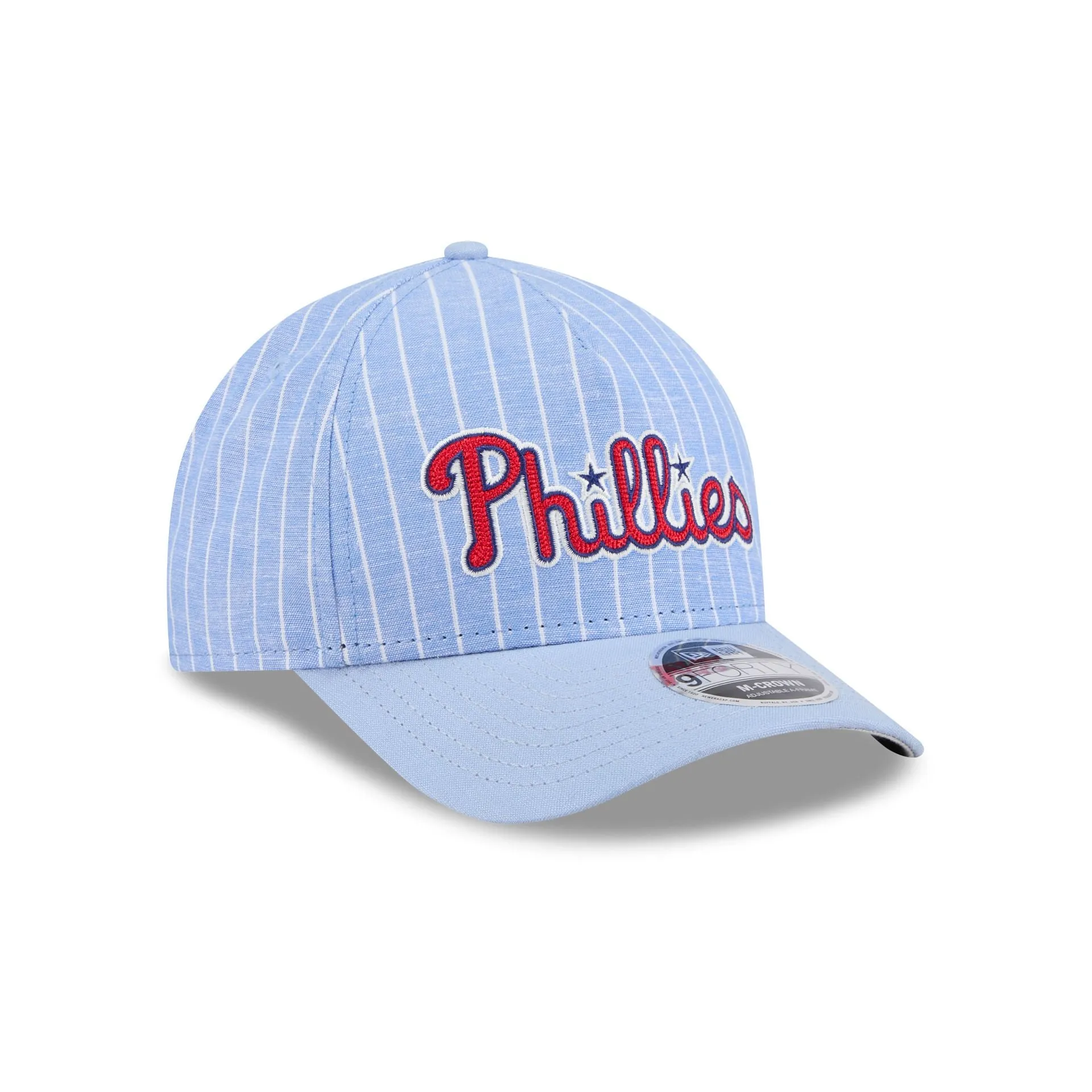 Philadelphia Phillies Pinstripe Linen 9FORTY M-Crown A-Frame Snapback Hat sold by New Era product image thumbnail 3