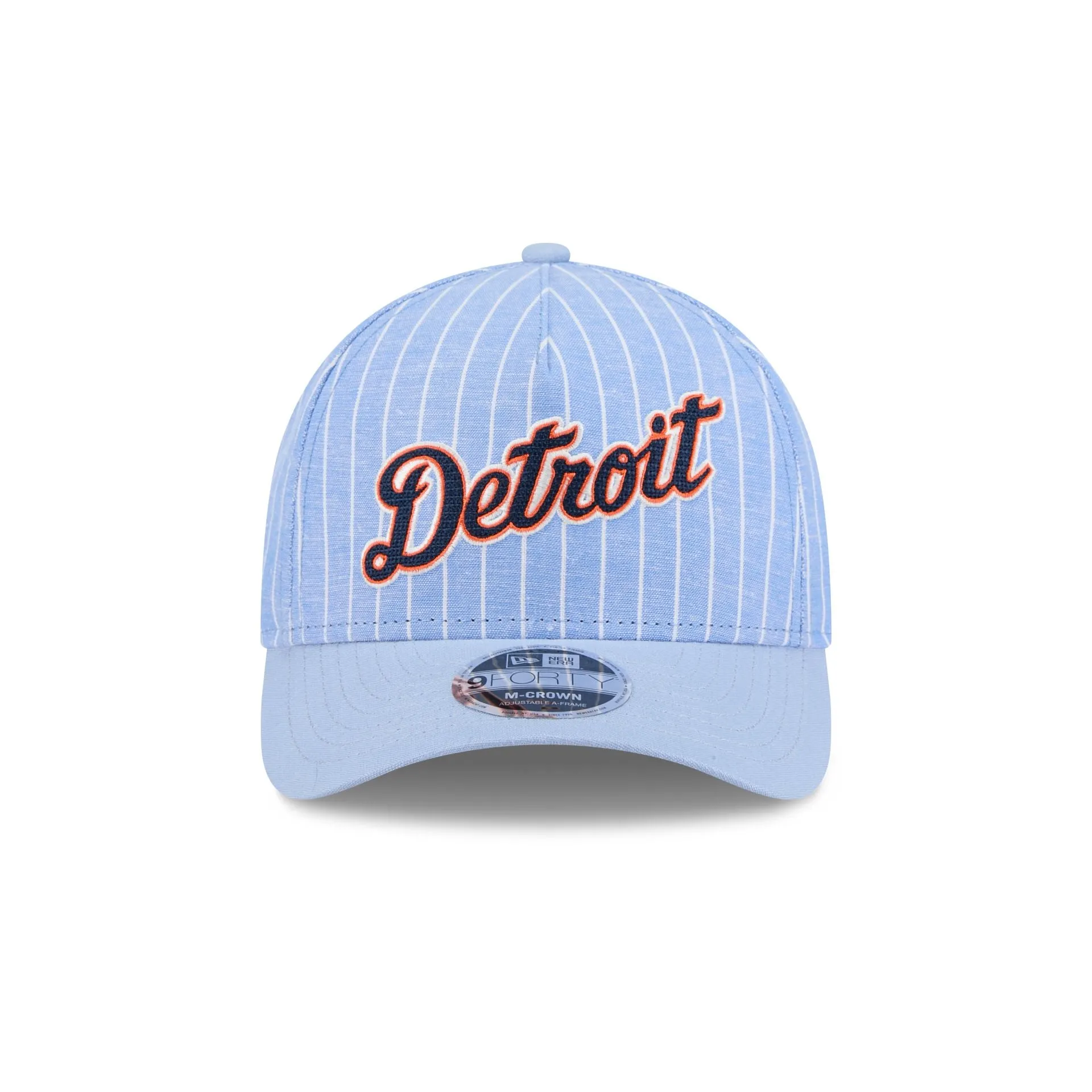 Detroit Tigers Pinstripe Linen 9FORTY M-Crown A-Frame Snapback Hat sold by New Era product image thumbnail 2