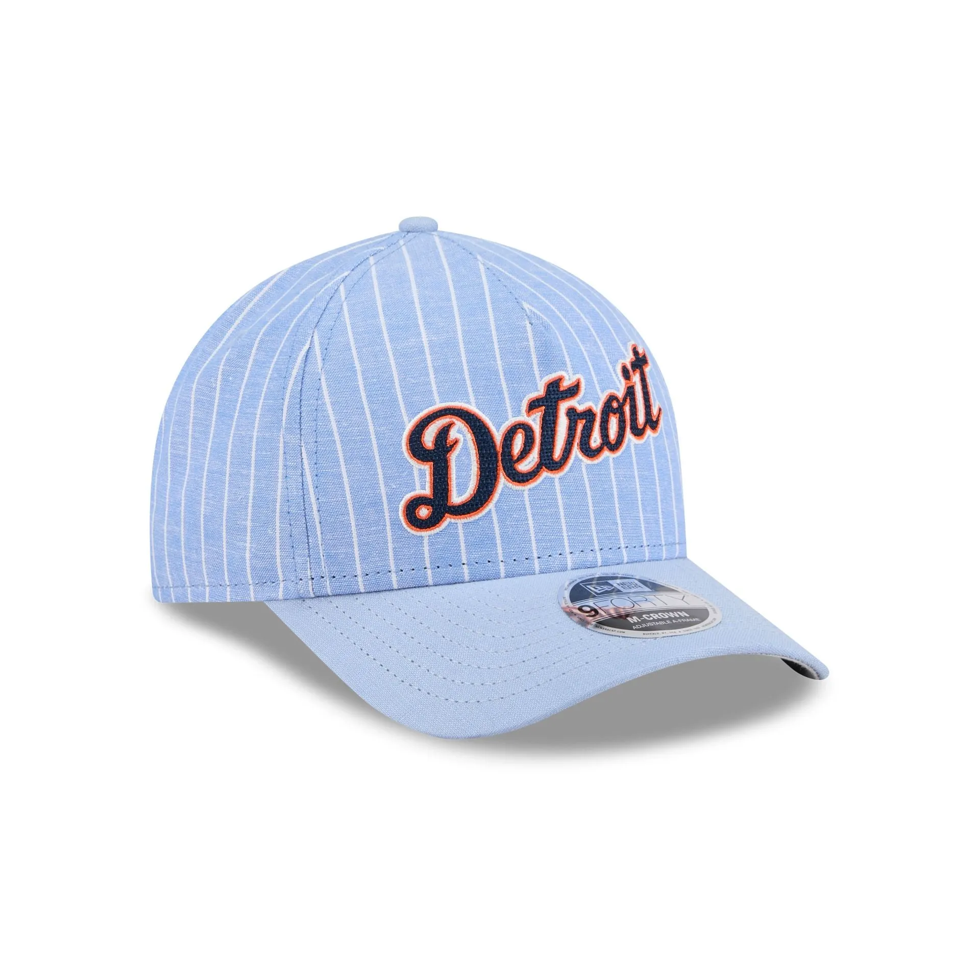 Detroit Tigers Pinstripe Linen 9FORTY M-Crown A-Frame Snapback Hat sold by New Era product image thumbnail 3