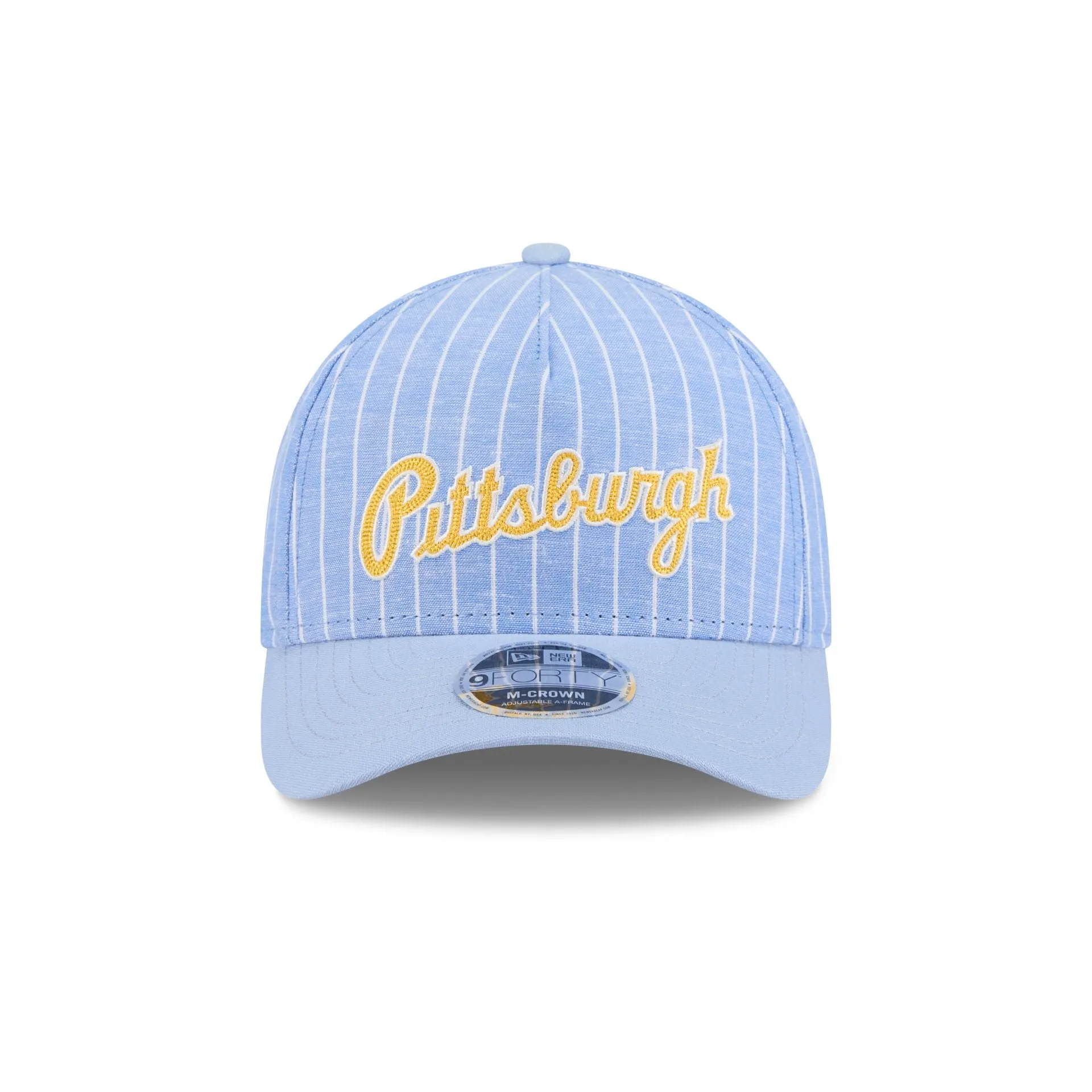 Pittsburgh Pirates Pinstripe Linen 9FORTY M-Crown A-Frame Snapback Hat sold by New Era product image thumbnail 2