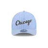 Chicago White Sox Pinstripe Linen 9FORTY M-Crown A-Frame Snapback Hat sold by New Era