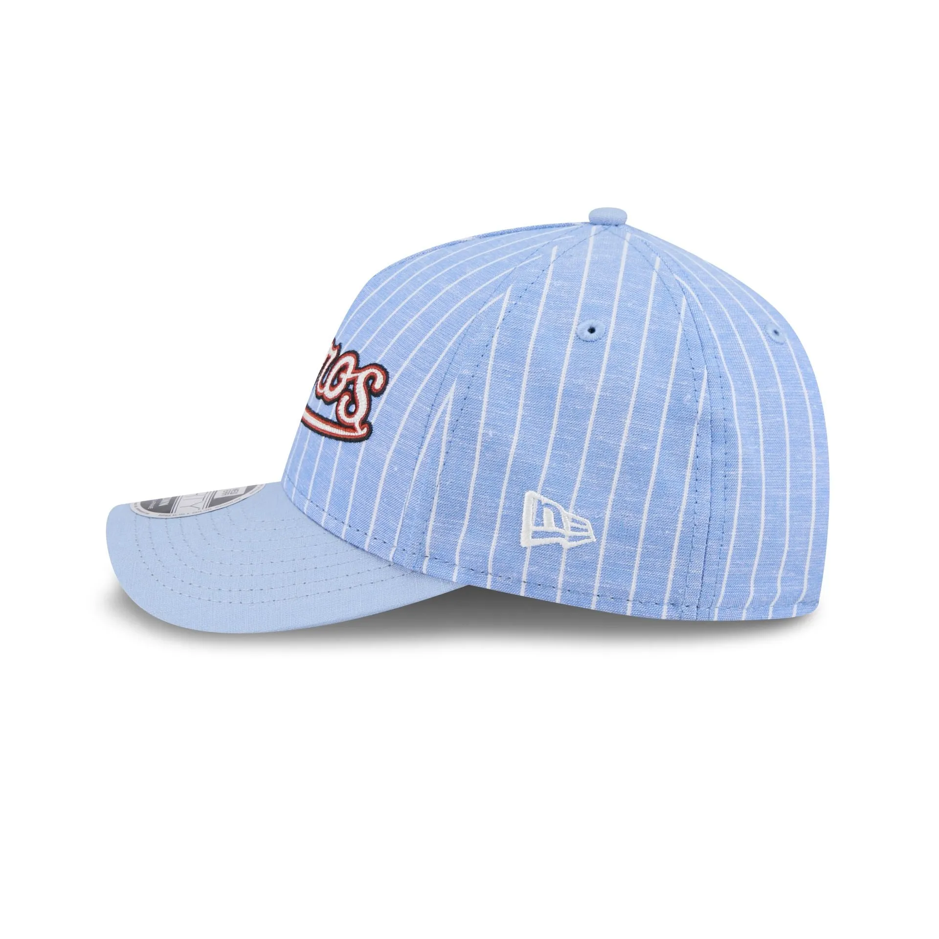 Houston Astros Pinstripe Linen 9FORTY M-Crown A-Frame Snapback Hat sold by New Era product image thumbnail 4