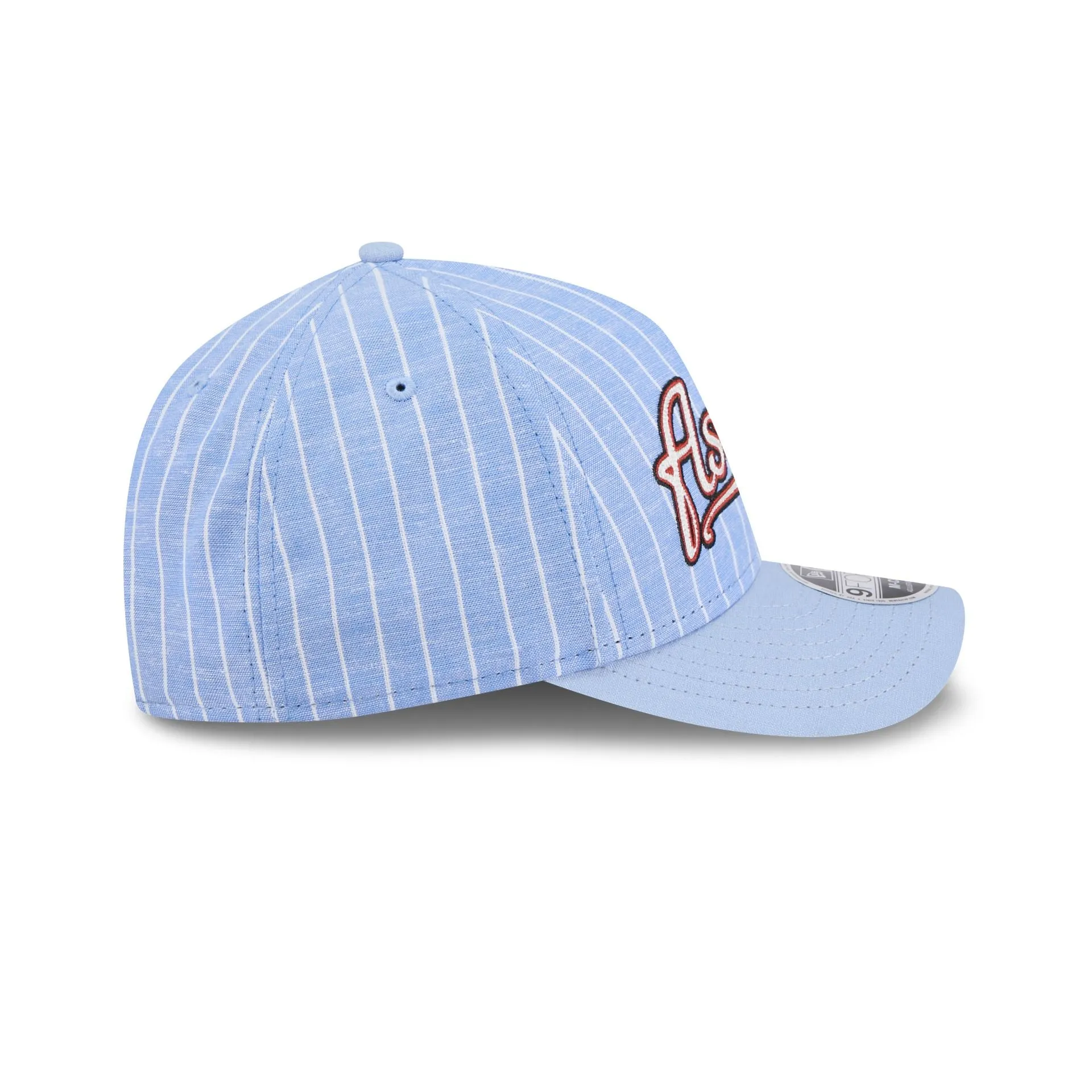 Houston Astros Pinstripe Linen 9FORTY M-Crown A-Frame Snapback Hat sold by New Era product image thumbnail 5
