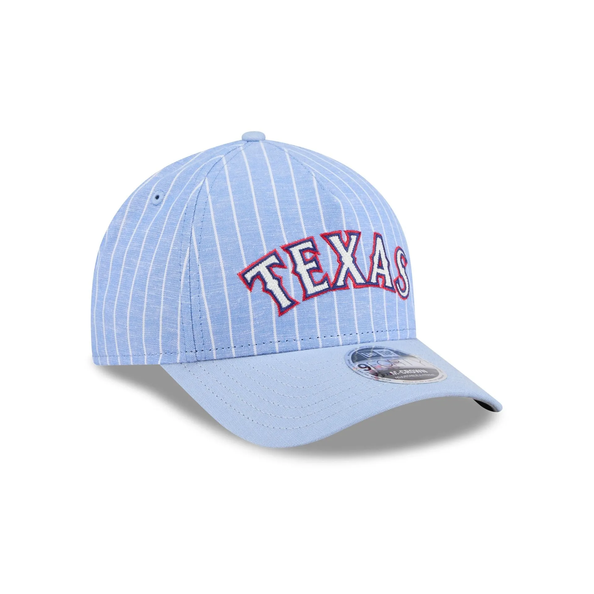 Texas Rangers Pinstripe Linen 9FORTY M-Crown A-Frame Snapback Hat sold by New Era product image thumbnail 3