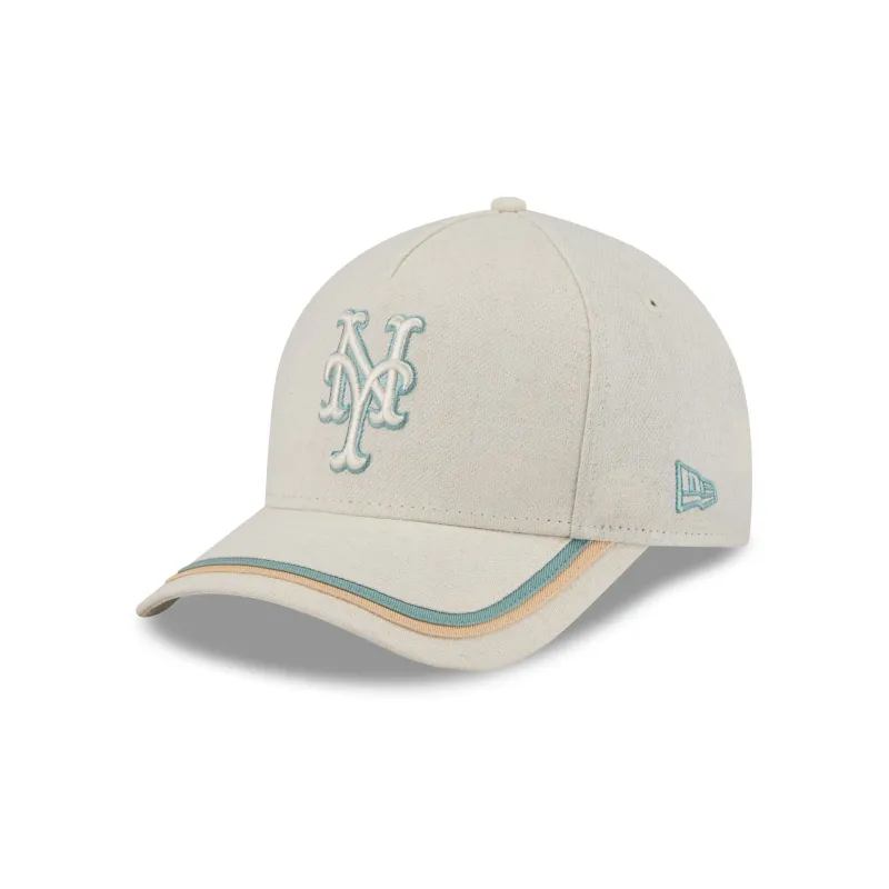 New York Mets Neutral Hemp 9FORTY M-Crown A-Frame Adjustable Hat sold by New Era