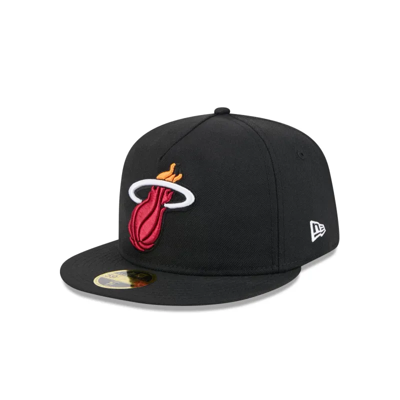 Miami Heat Boho Wool Retro Crown 59FIFTY Fitted Hat sold by New Era
