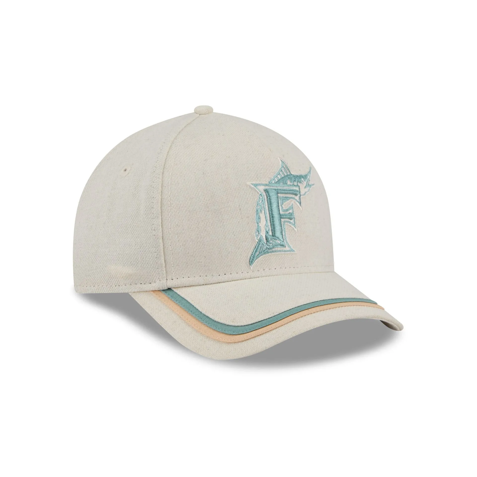 Miami Marlins Neutral Hemp 9FORTY M-Crown A-Frame Adjustable Hat sold by New Era product image thumbnail 3