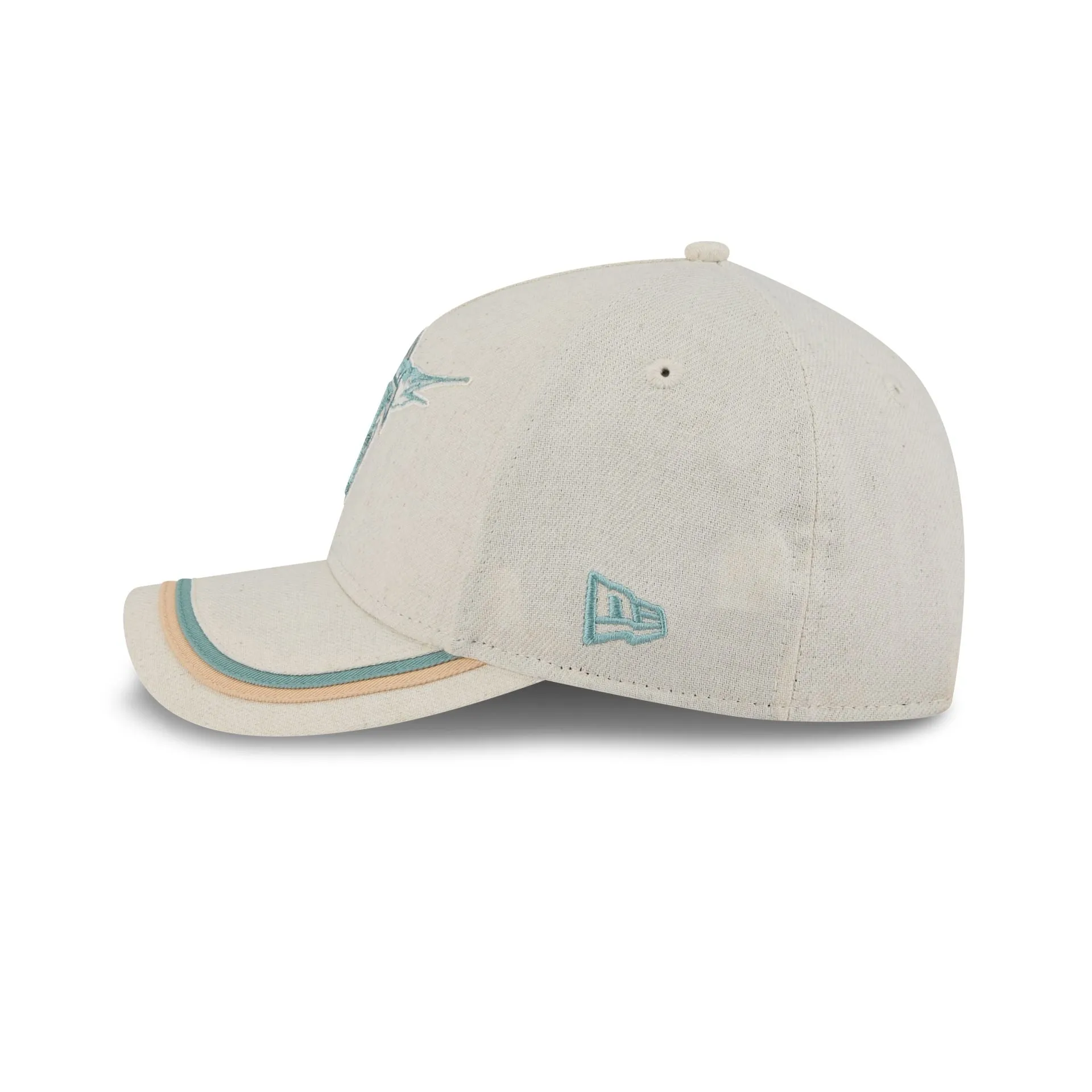 Miami Marlins Neutral Hemp 9FORTY M-Crown A-Frame Adjustable Hat sold by New Era product image thumbnail 4
