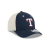 Texas Rangers Linen 9FORTY M-Crown Snapback Hat sold by New Era