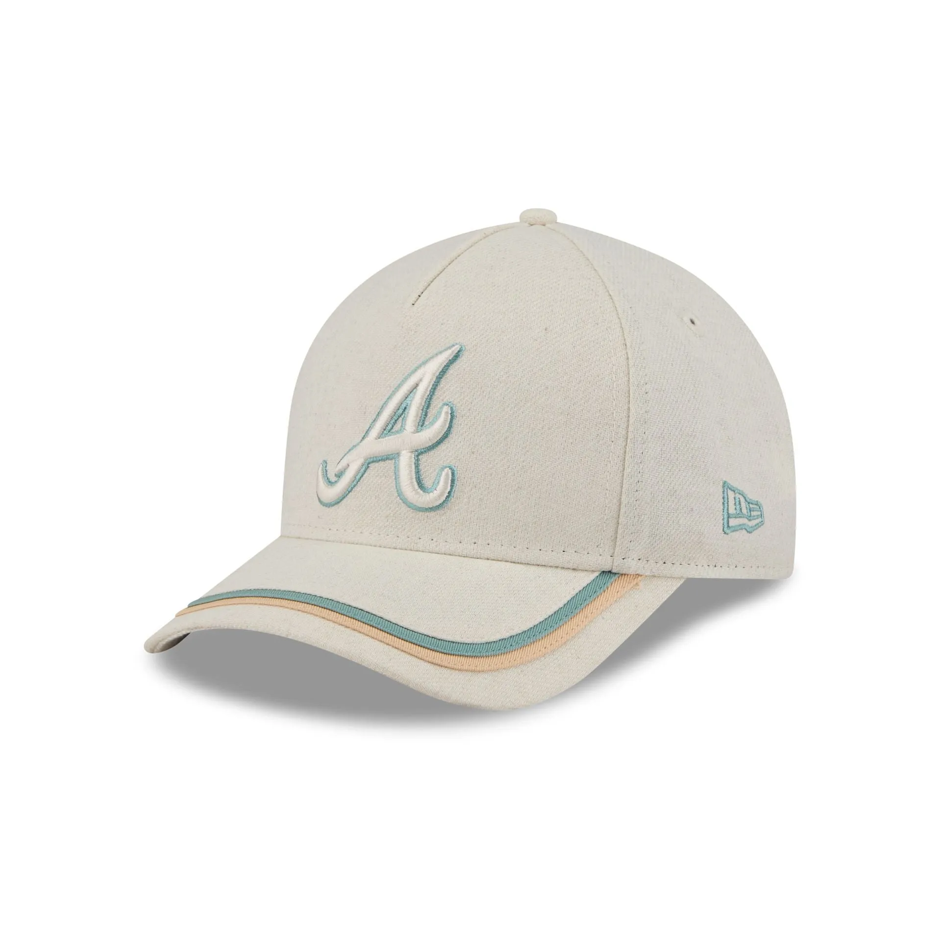 Atlanta Braves Neutral Hemp 9FORTY M-Crown A-Frame Adjustable Hat sold by New Era