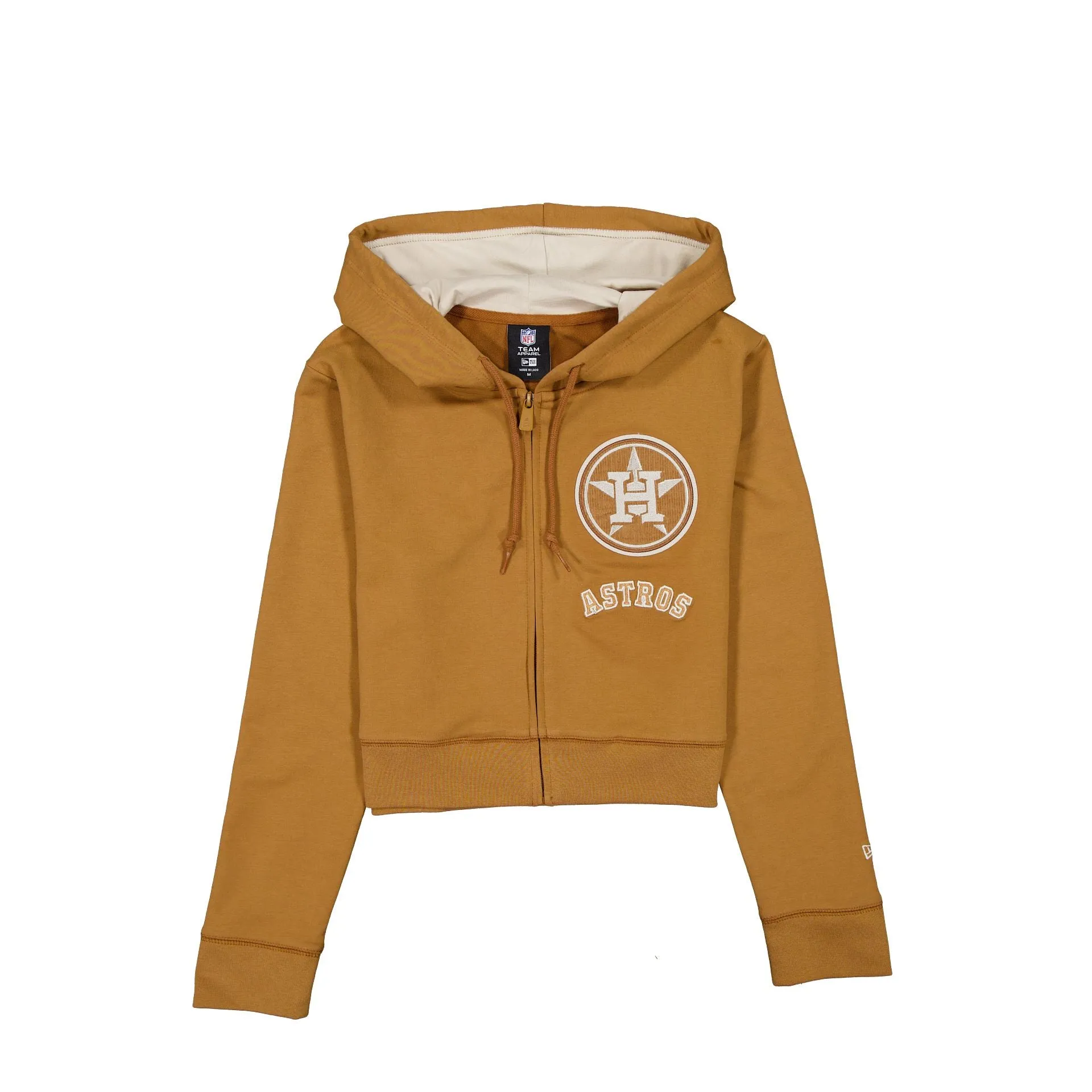Houston Astros Light Bronze Logo Select Women's Full-Zip Hoodie sold by New Era