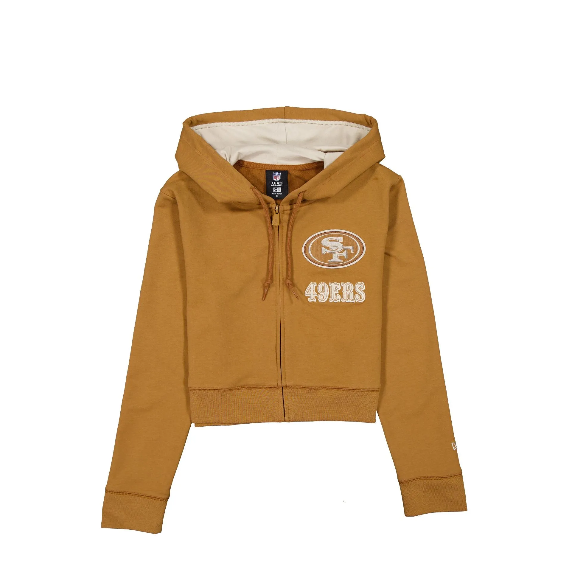 San Francisco 49ers Light Bronze Logo Select Women's Full-Zip Hoodie sold by New Era