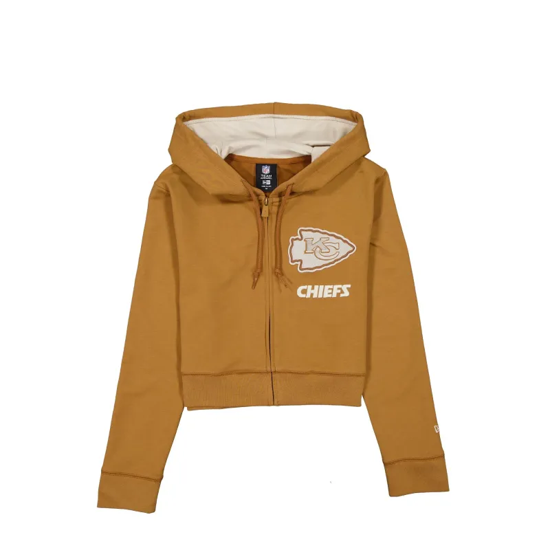 Kansas City Chiefs Light Bronze Logo Select Women's Full-Zip Hoodie sold by New Era