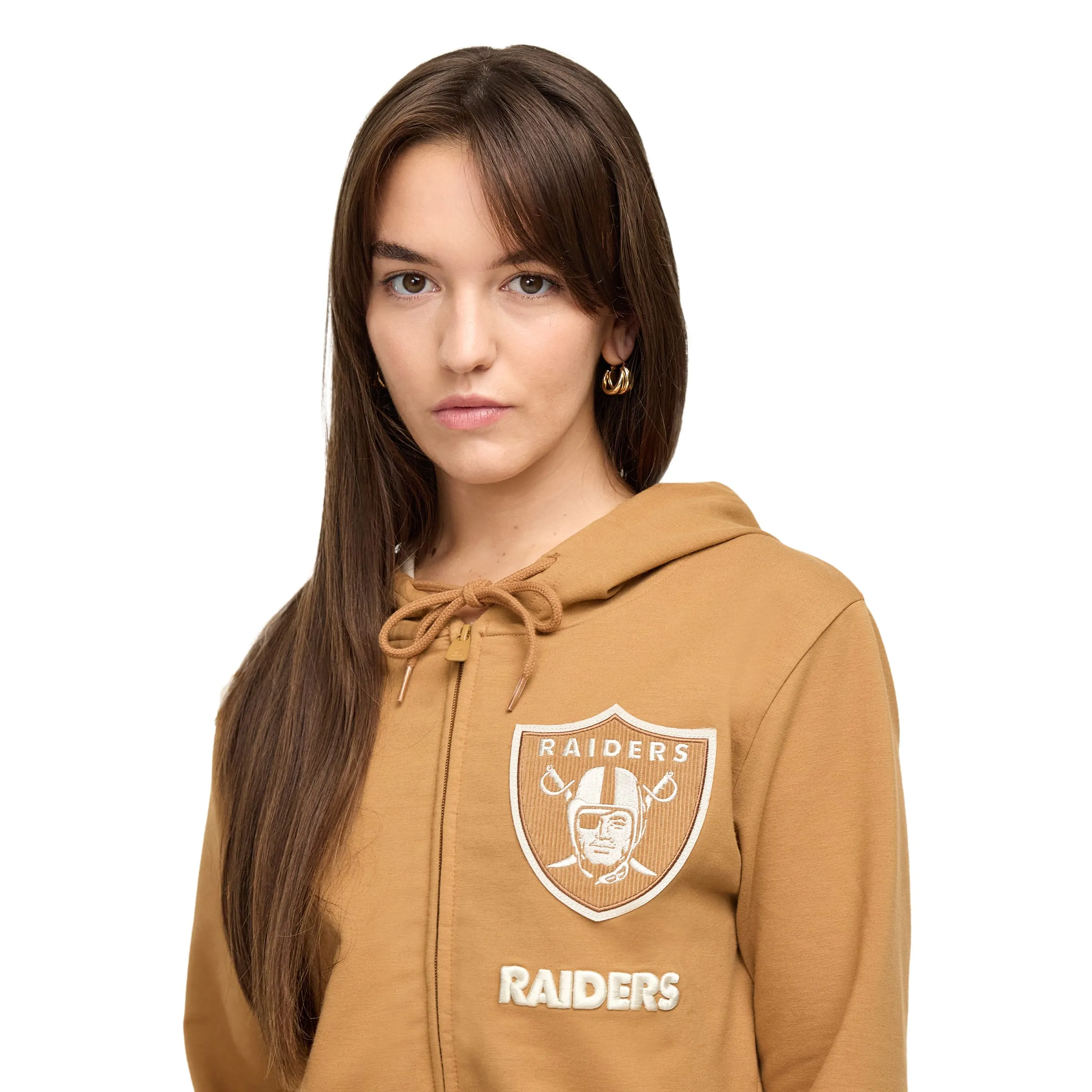 Philadelphia Eagles Light Bronze Logo Select Women's Full-Zip Hoodie sold by New Era product image thumbnail 2