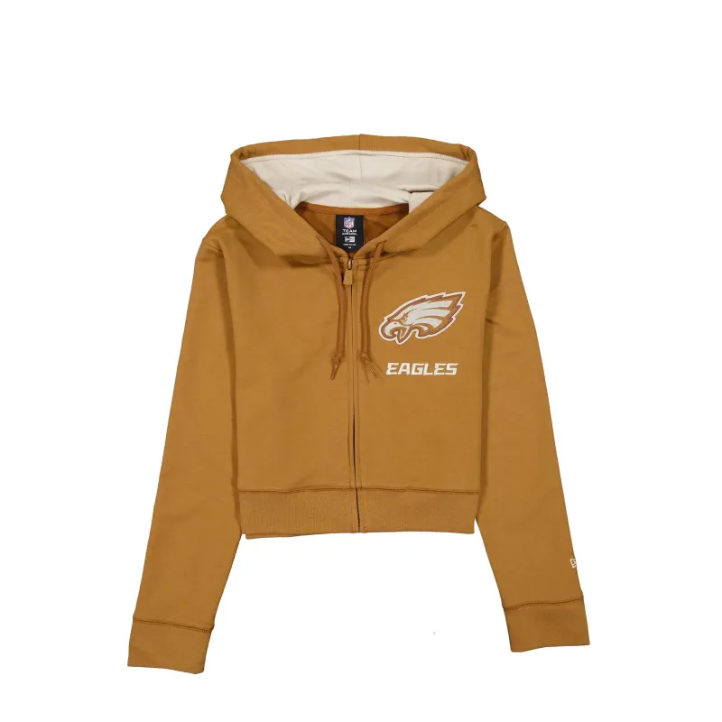 Philadelphia Eagles Light Bronze Logo Select Women's Full-Zip Hoodie sold by New Era