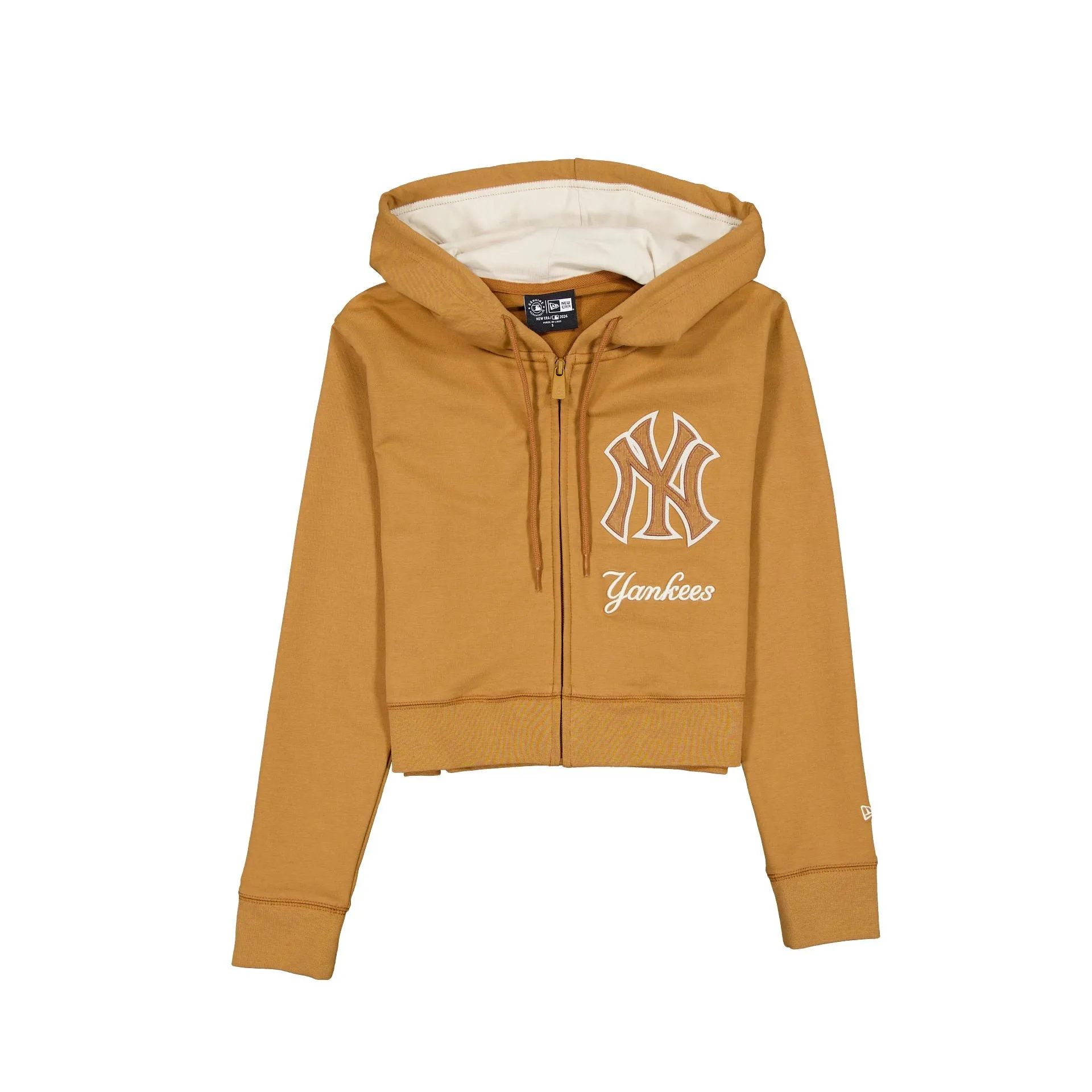 New York Yankees Light Bronze Logo Select Women's Full-Zip Hoodie sold by New Era