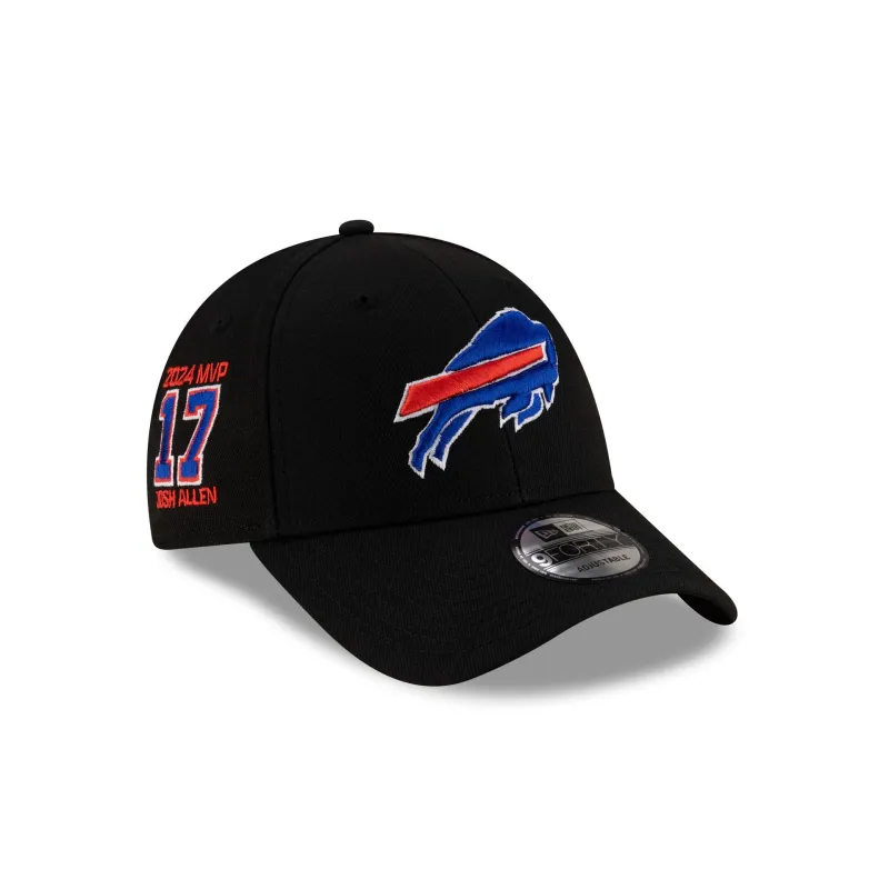 Buffalo Bills Josh Allen MVP Black 9FORTY Snapback Hat sold by New Era