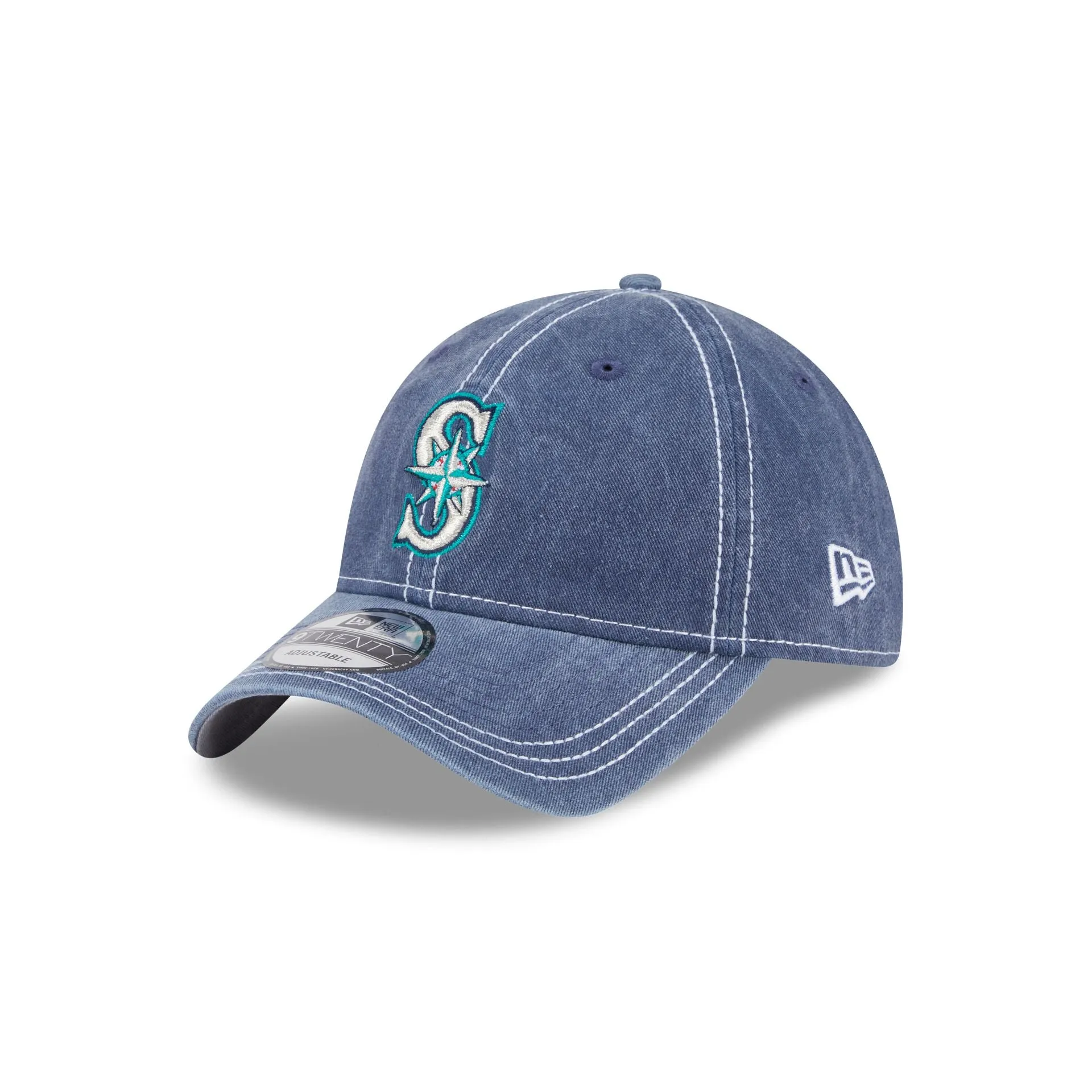 Seattle Mariners Washed Contrast 9TWENTY Adjustable Hat sold by New Era