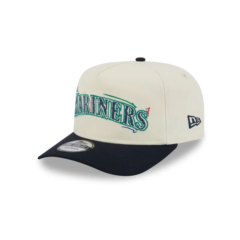 Seattle Mariners Team Scribble Golfer Hat sold by New Era