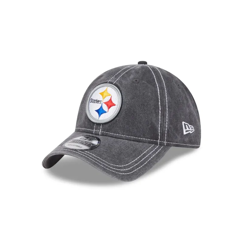 Pittsburgh Steelers Washed Contrast 9TWENTY Adjustable Hat sold by New Era