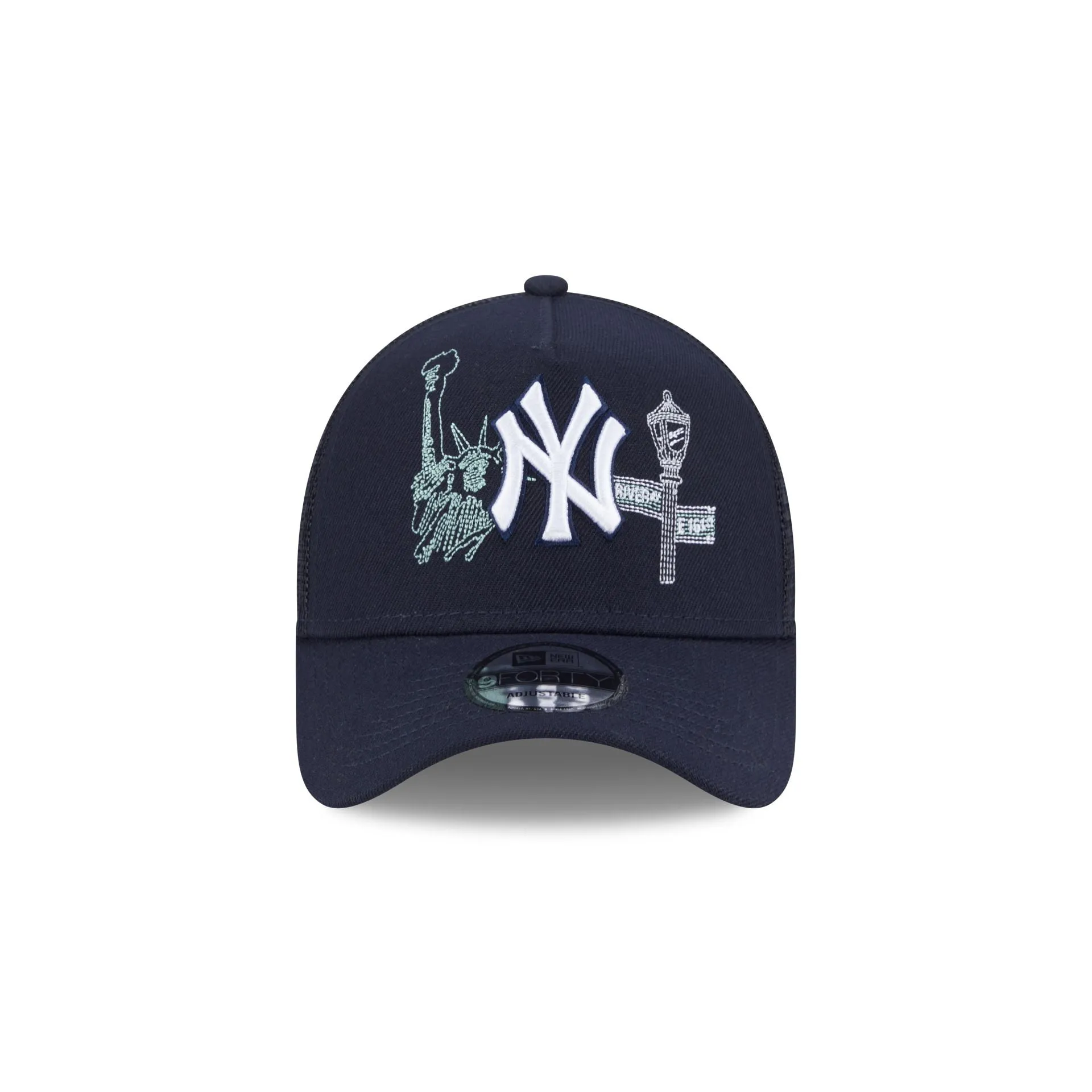 New York Yankees State Stitch 9FORTY A-Frame Trucker Hat sold by New Era product image thumbnail 2