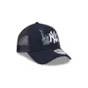 New York Yankees State Stitch 9FORTY A-Frame Trucker Hat sold by New Era