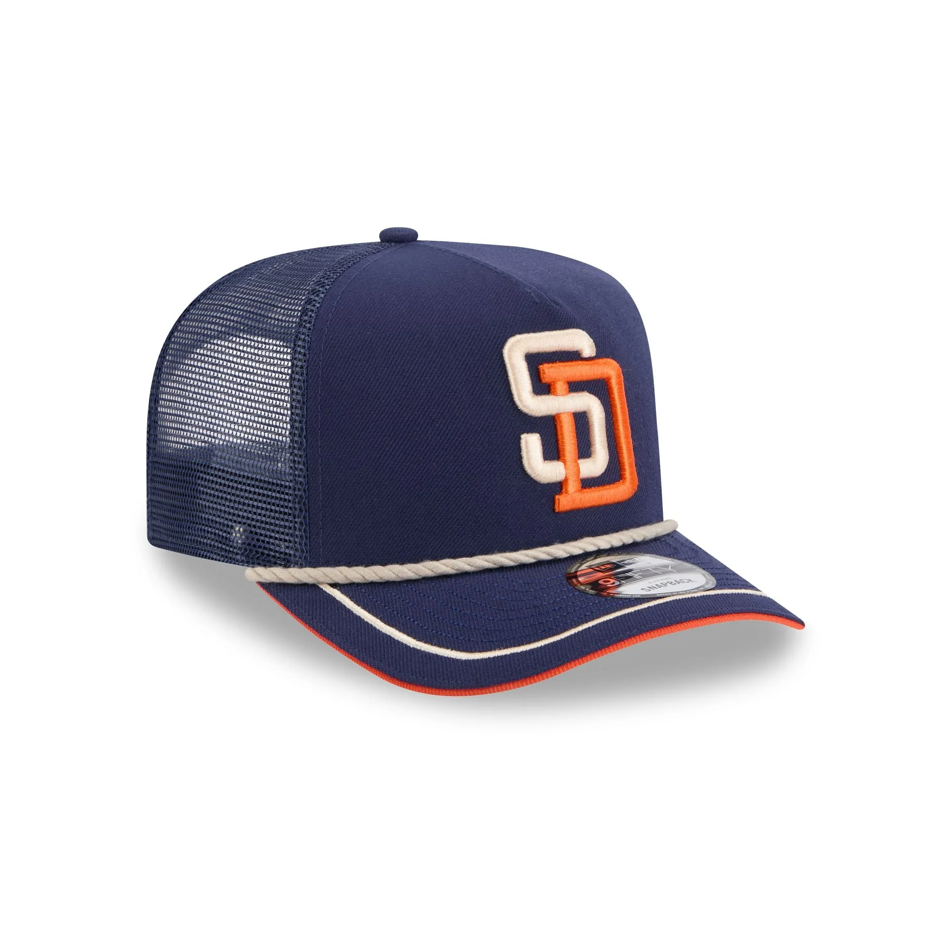 San Diego Padres Vintage Team Rope 9FIFTY A-Frame Trucker sold by New Era product image thumbnail 3