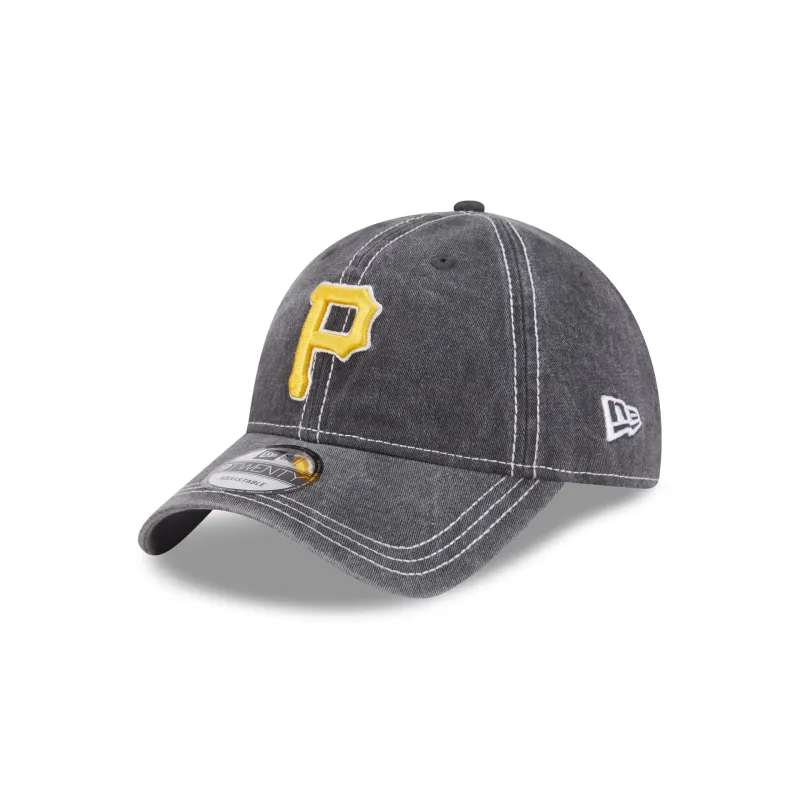 Pittsburgh Pirates Washed Contrast 9TWENTY Adjustable Hat sold by New Era