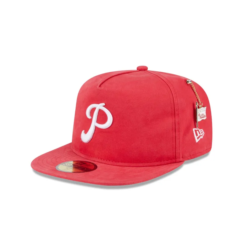 Philadelphia Phillies Championship Side Flag 59FIFTY A-Frame Fitted Hat sold by New Era
