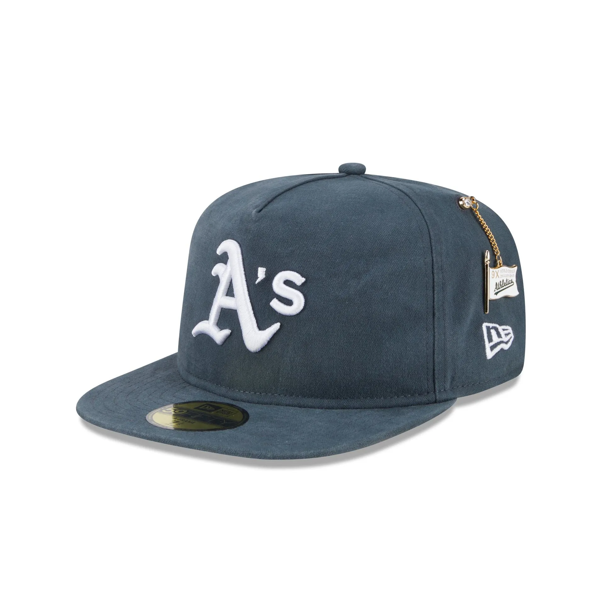 Oakland Athletics Championship Side Flag 59FIFTY A-Frame Fitted Hat sold by New Era