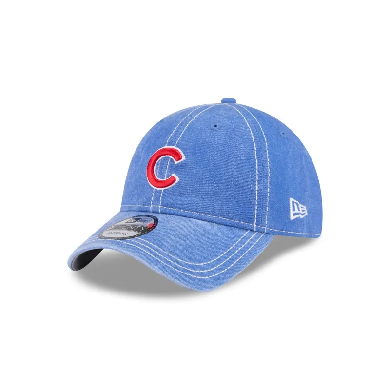 Chicago Cubs Washed Contrast 9TWENTY Adjustable Hat sold by New Era