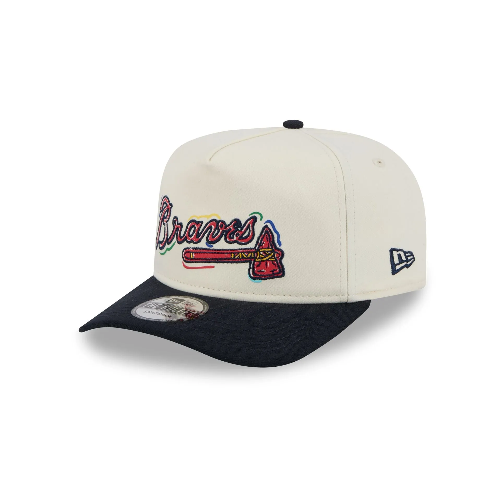 Atlanta Braves Team Scribble Golfer Hat sold by New Era