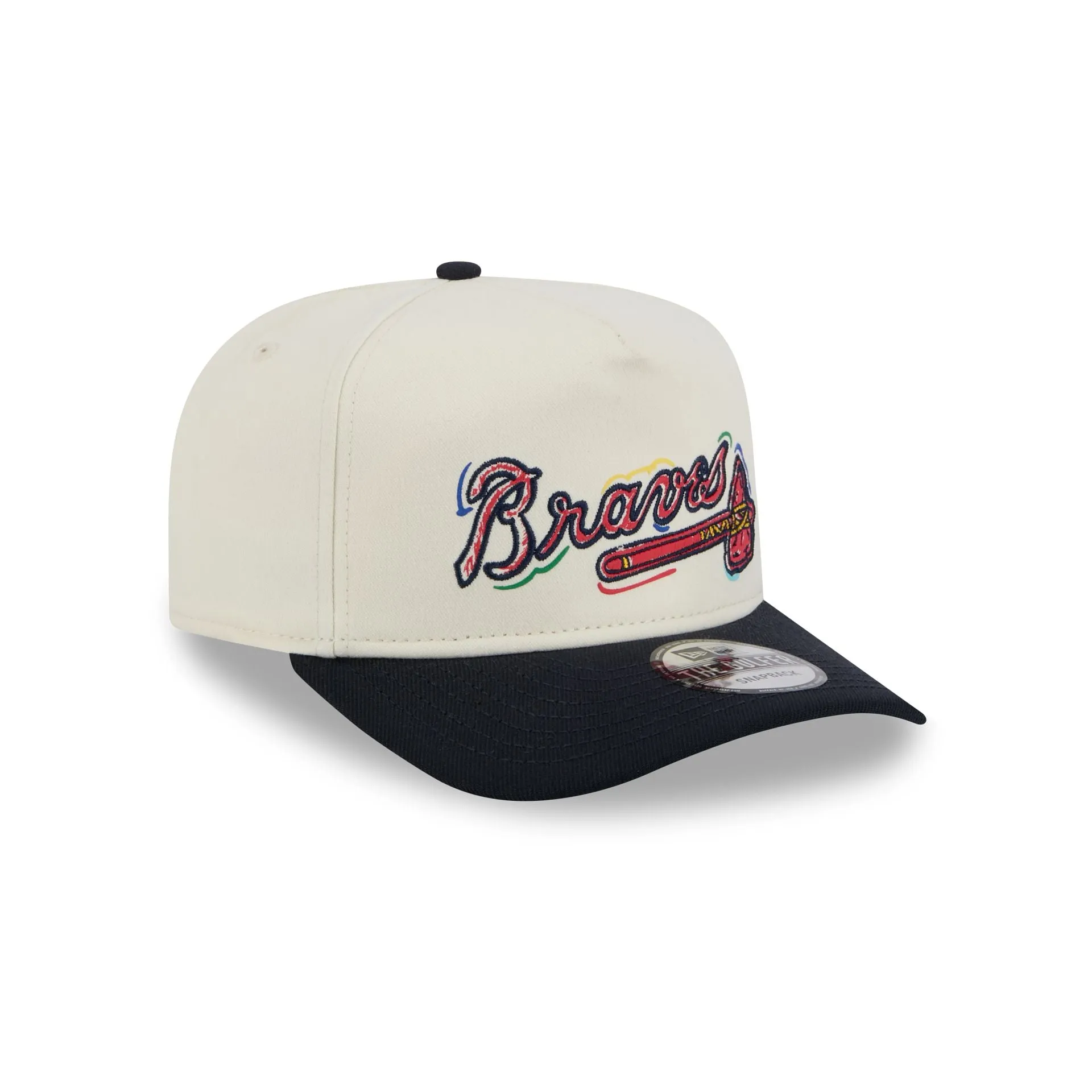Atlanta Braves Team Scribble Golfer Hat sold by New Era product image thumbnail 3