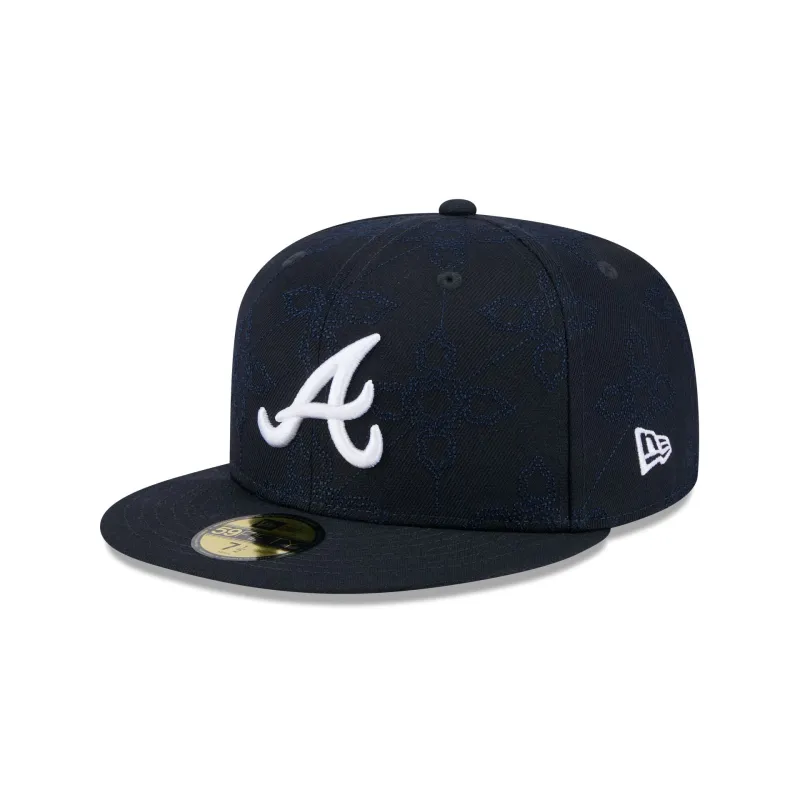 Atlanta Braves Color Pattern 59FIFTY Fitted Hat sold by New Era